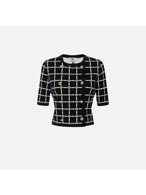 cardigan woman balck ELISABETTA FRANCHI | MK60B51E2/685